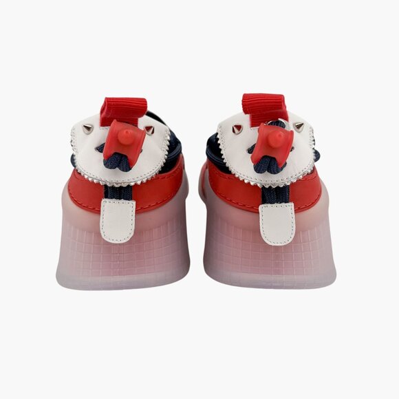 Christian Louboutin Arpoador Drawstring Sneakers Blue Suede Size 39 US 9 Women's - Picture 8 of 16